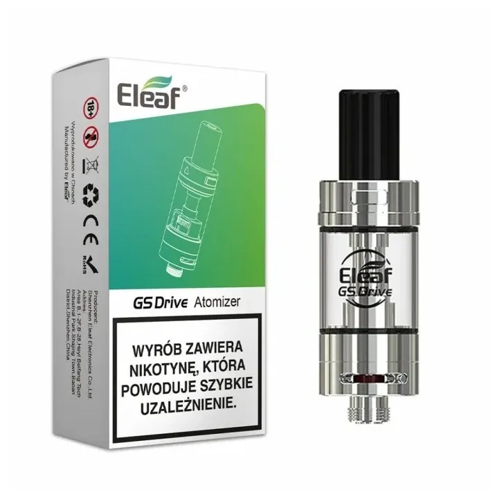 Atomizer Eleaf GS Drive w kolorze srebrnym