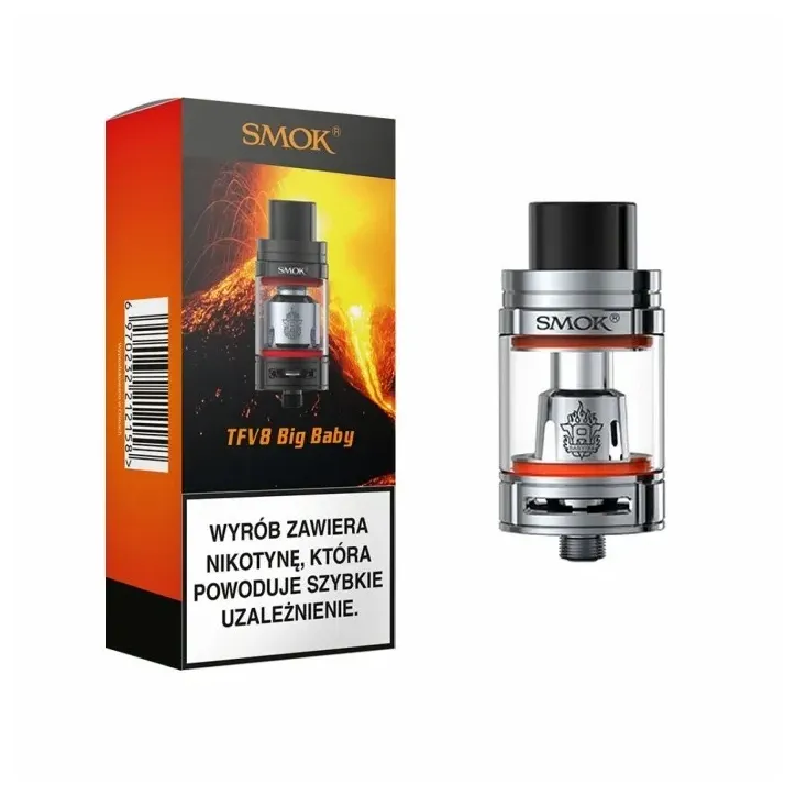 Atomizer Smok TFV8 Big Baby w kolorze srebrnym