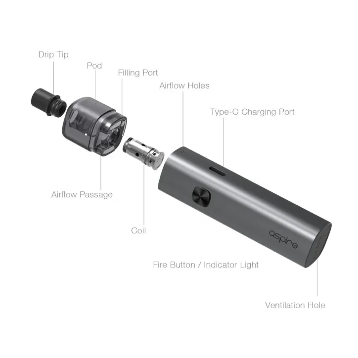 POD Aspire AVP Cube w kolorze Hunter Green