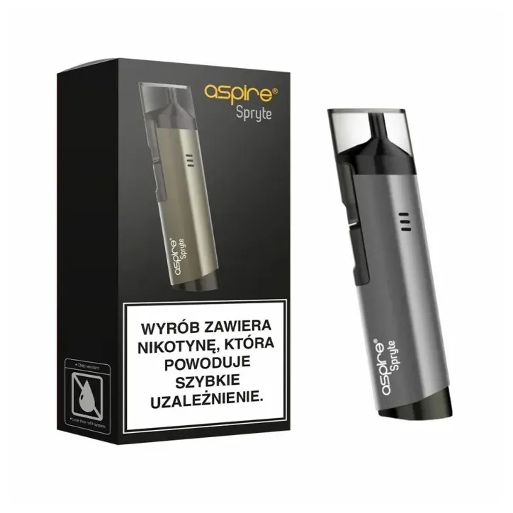 POD Aspire Spryte AIO w kolorze Gray - elegancki zestaw do vapingu