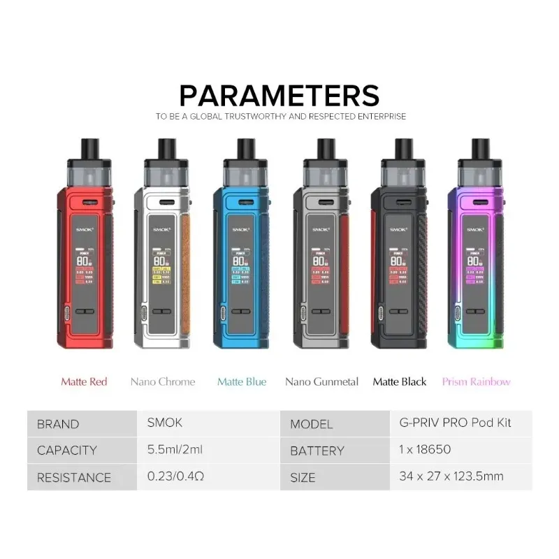 POD Smok G-PRIV Pro - Nano Chrome - POD Smok G-PRIV Pro - Nano Chrome -  - 215