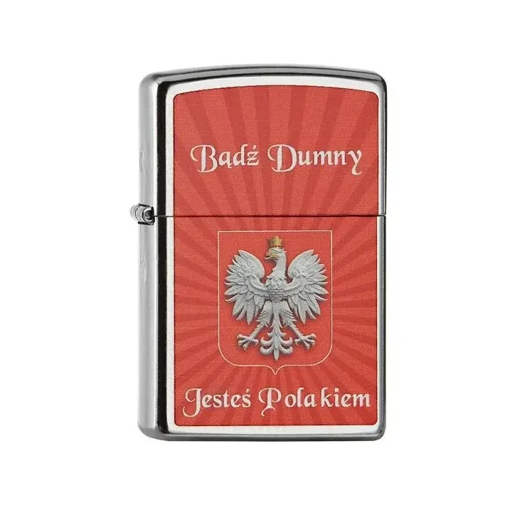 Zapalniczka ZIPPO w kolorze BE PROUD STREET CHROME