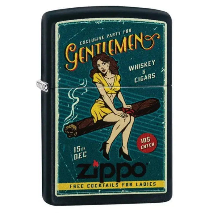 Zapalniczka ZIPPO z motywem CIGAR GIRL w stylowym designie