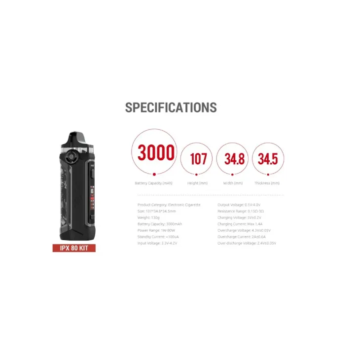 POD Smok IPX 80 w kolorze Fluid Black Grey