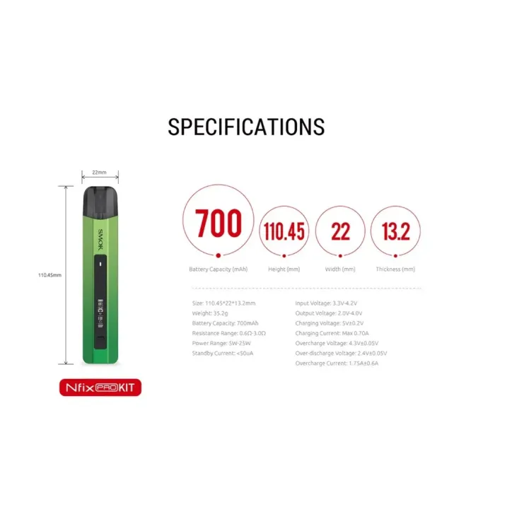 POD Smok Nfix Pro w kolorze Grey - nowoczesny system podowy