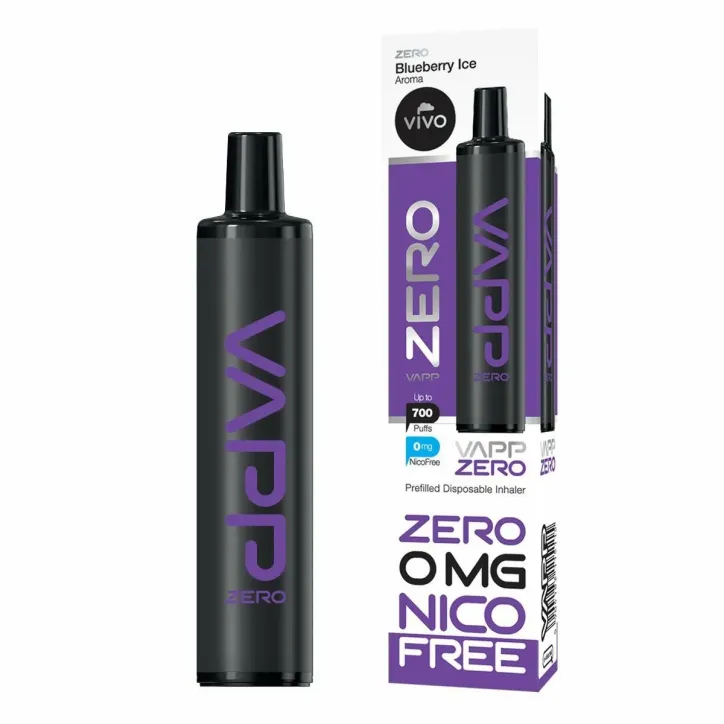 E-Inhalator VIVO VAPP ZERO o smaku Blueberry Ice 0mg