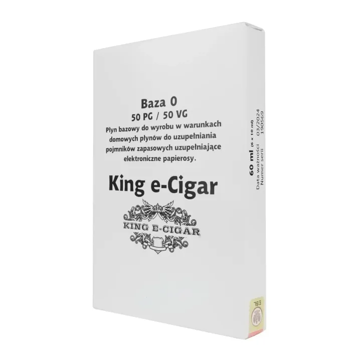 Baza shot beznikotynowa King e-Cigar 60ml o proporcji 50/50 - 0mg