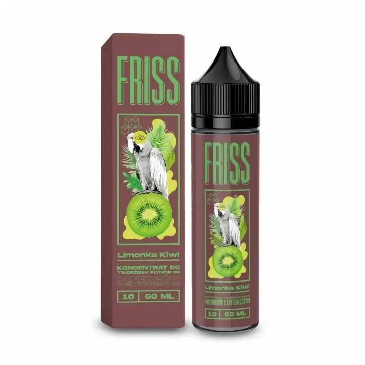 Longfill Friss o smaku Limonka Kiwi - 10ml liquidu w 60ml butelce