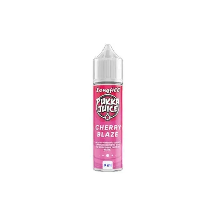 PUKKA JUICE LONGFILL o smaku CHERRY BLAZE, 60ml butelka z 9ml liquidu