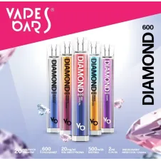 E-papieros VAPES BARS 600+ DIAMOND o smaku soli 20mg - NOWOŚĆ