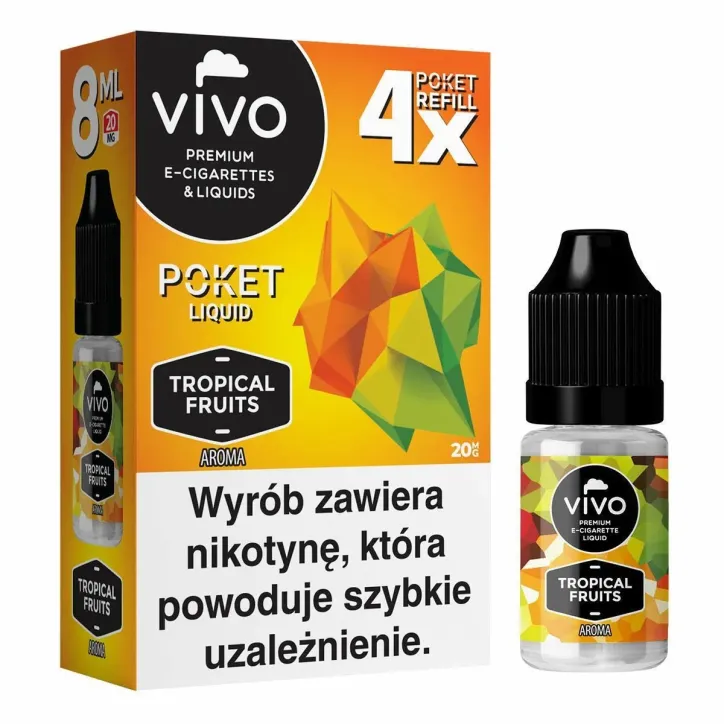 E-liquid VIVO POKET o smaku 20mg w pojemności 8ml x4