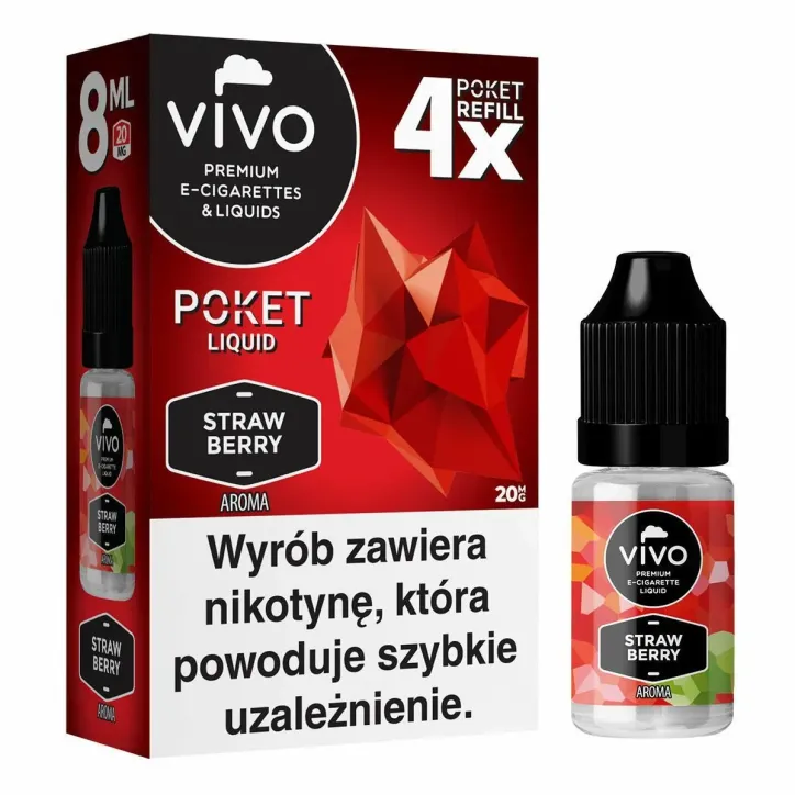 E-liquid VIVO POKET o smaku 20mg w pojemności 8ml x4