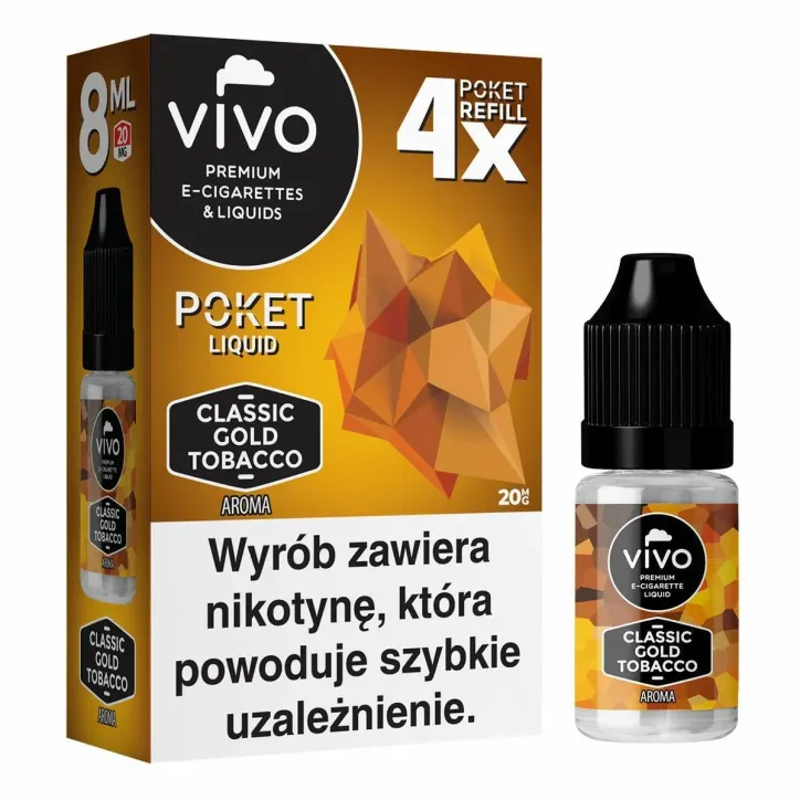 E-liquid VIVO POKET o smaku 20mg w pojemności 8ml x4