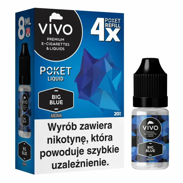 E-liquid VIVO POKET o smaku 20mg w pojemności 8ml x4