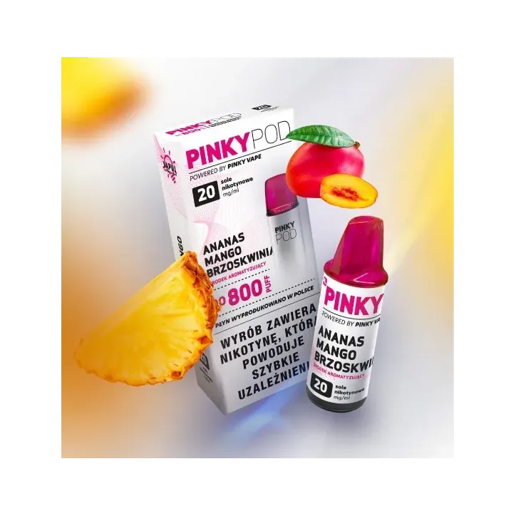 E-papieros PINKY VAPE POD - wkłady 2ML o mocy 20mg