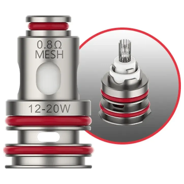 Grzałka Vaporesso GTX mesh o oporności 0.8ohm - 5 sztuk w opakowaniu