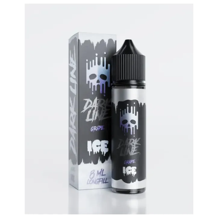 Longfill Dark Line ICE o smaku winogron, 6ml liquidu w 60ml butelce