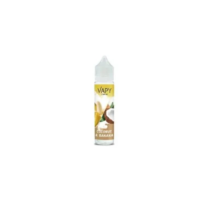 LONGFILL VAPY TWIN 10ml liquidu o smaku COCONUT & BANANA w butelce 60ml