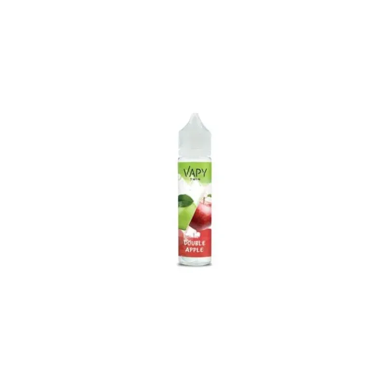 PREMIX LONGFILL VAPY TWIN 10/60ml-  DOUBLE APPLE-21