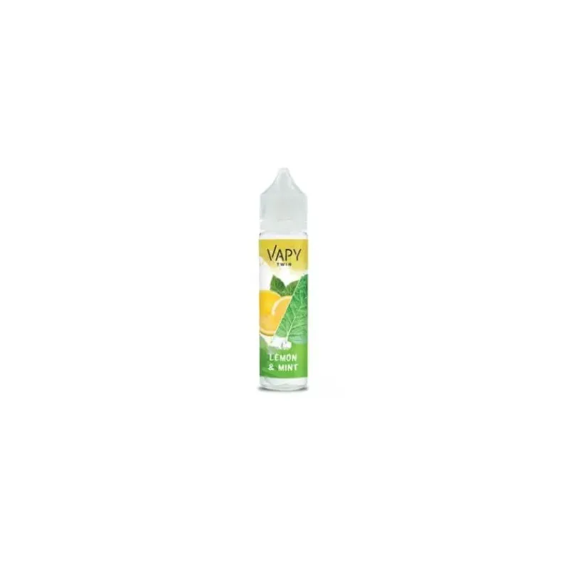 PREMIX LONGFILL VAPY TWIN 10/60ml- LEMON & MINT-21