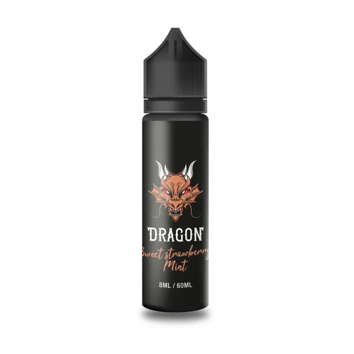 DRAGON LONGFILL 60ml - liquid o smaku truskawkowym z miętą