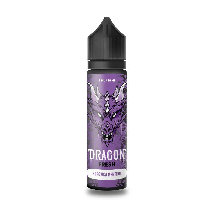 DRAGON FRESH LONGFILL o smaku borówki z mentolem, 60ml butelka