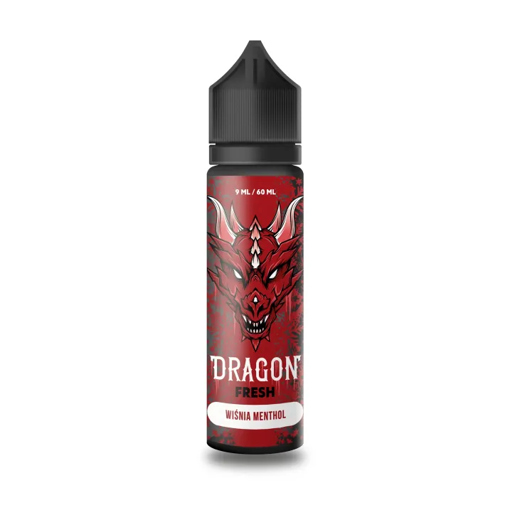 DRAGON FRESH LONGFILL 9 o smaku wiśni i mentolu, 60ml butelka