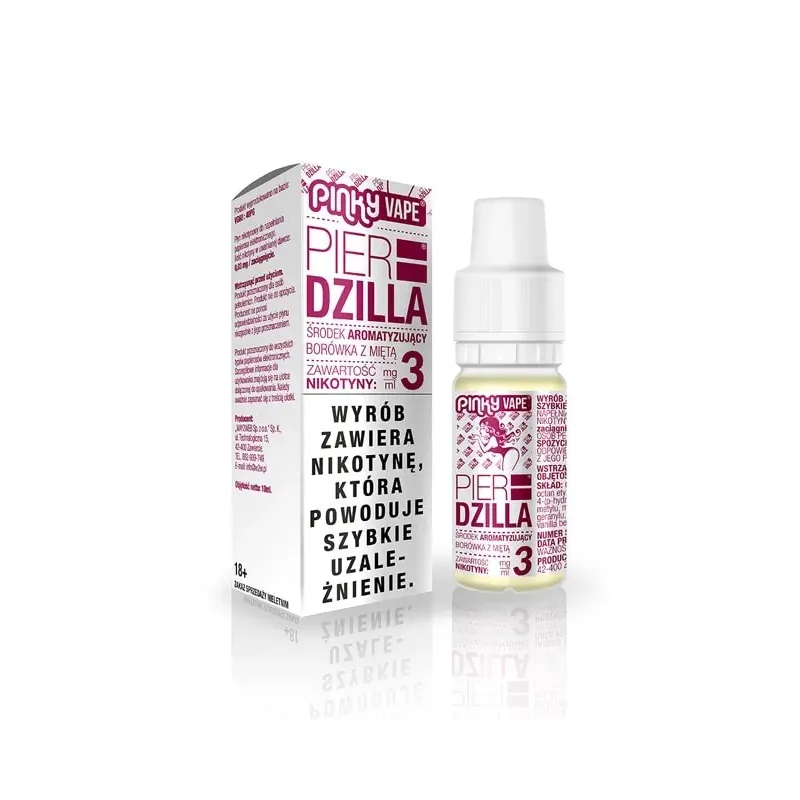 Liquid Pinky Vape 10ml - PIER DZILLA - Borówka z miętą-18