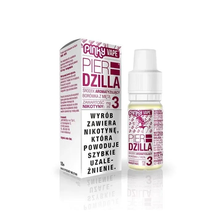 Liquid Pinky Vape 10ml o smaku Borówki z miętą od PIER DZILLA