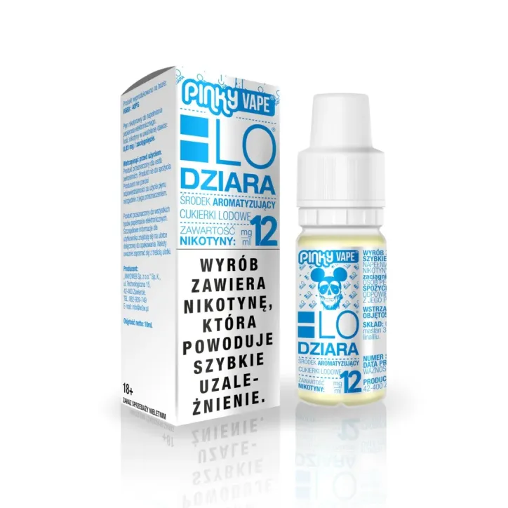 Liquid Pinky Vape 10ml o smaku cukierków lodowych - LODZIARA