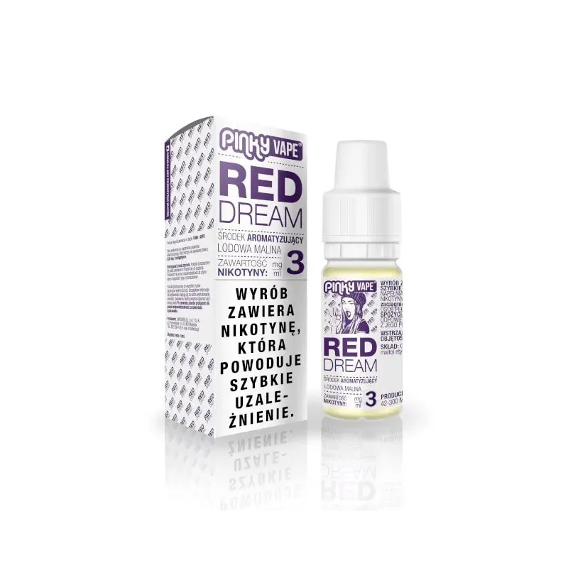 Liquid Pinky Vape 10ml - Red dream - Lodowa malina-18