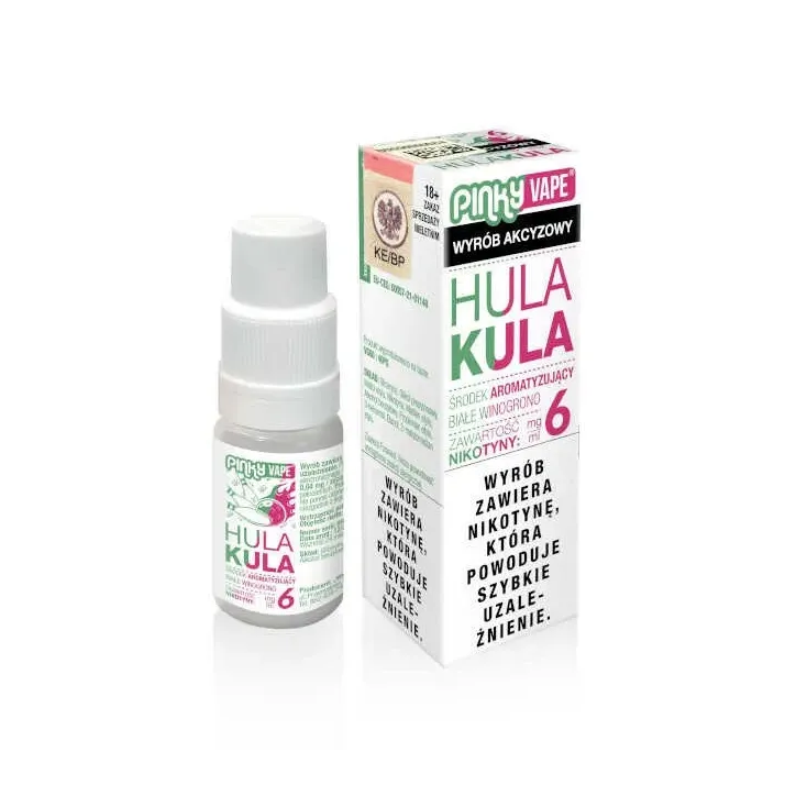 Liquid Pinky Vape 10ml o smaku Hula Kula - Białe winogrono