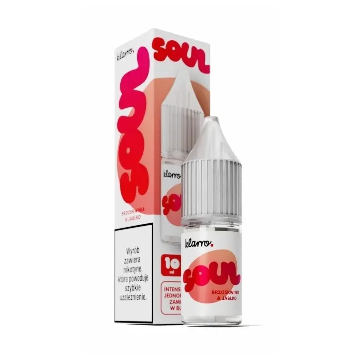 Liquid Klarro Soul Salt 10ml o smaku brzoskwini i jabłka 20mg