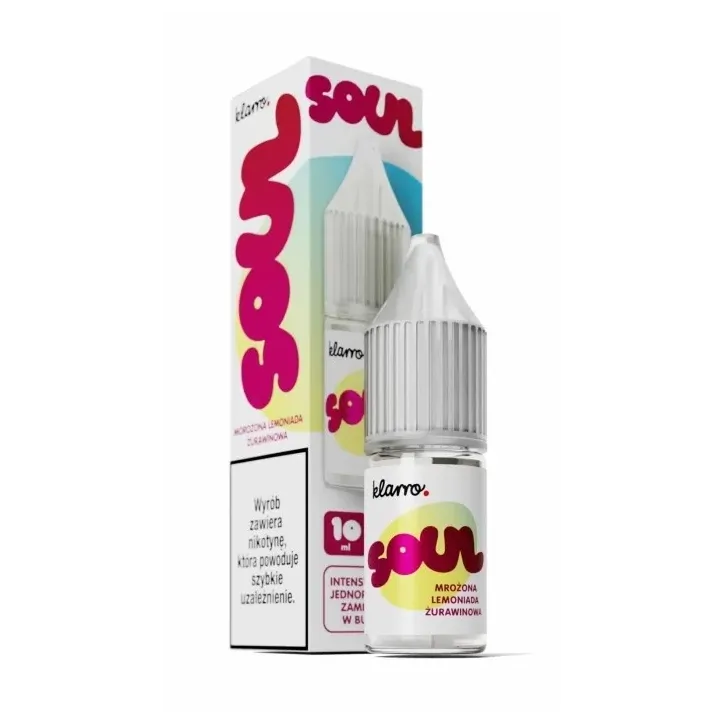 Liquid Klarro Soul Salt 10ml o smaku Mrożonej Lemoniady Żurawiny 20mg