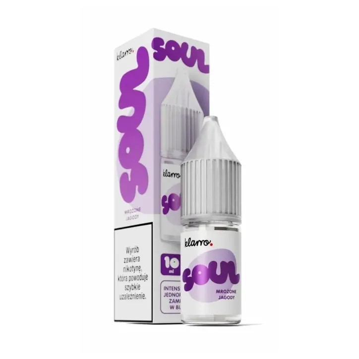 Liquid Klarro Soul Salt 10ml o smaku Mrożonych Jagód 20mg