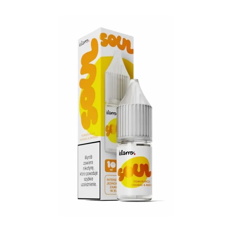 Liquid Klarro Soul Salt 10ml - Pomarańcza Ananas Mango 20mg -  -  - 27