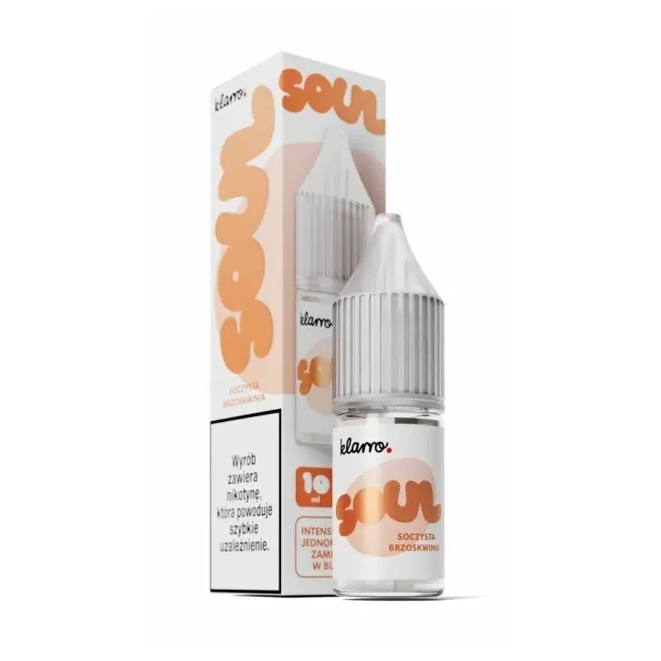 Liquid Klarro Soul Salt 10ml o smaku soczystej brzoskwini 20mg