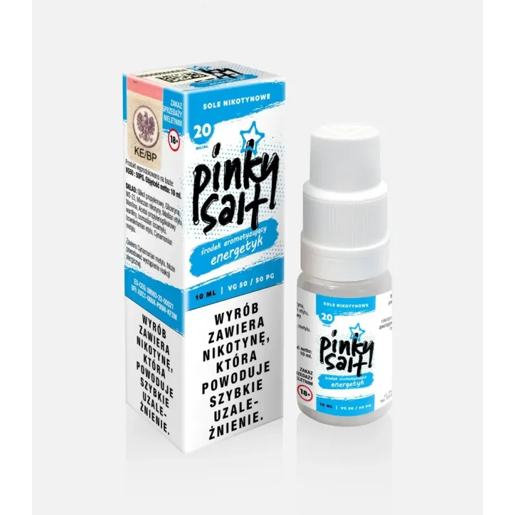 Liquid Pinky Vape Salt o smaku energetyka, 10ml, 20mg