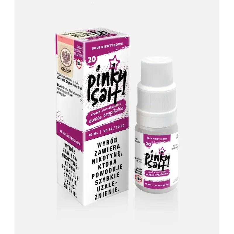 Liquid Pinky Vape Salt - 10ml OWOCE TROPIKALNE 20mg-19