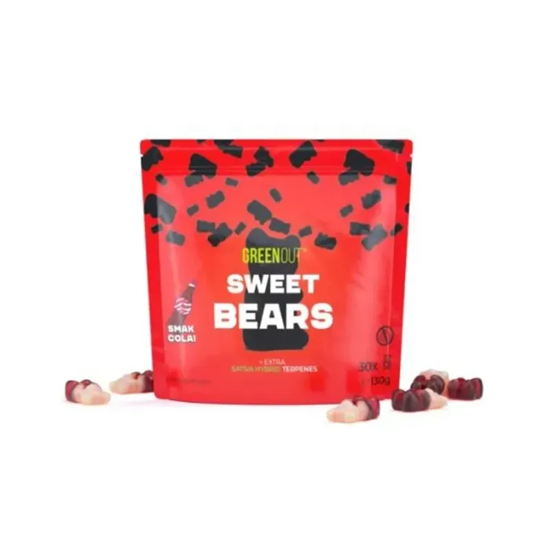 Żelki Konopne GREEN OUT 130g - Sweet Bears Cola -  -  - 54