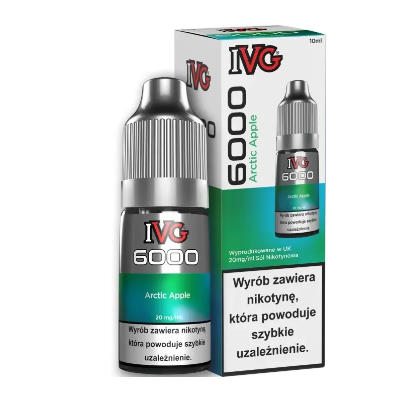 Liquid IVG 6000 Nicotine Salt 20mg / 10ml - Arctic Apple-22