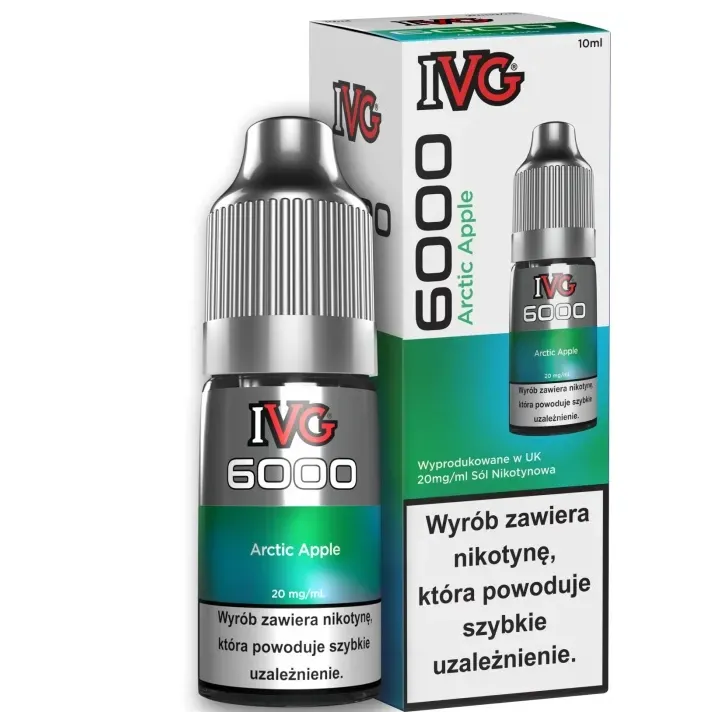 Liquid IVG 6000 Nicotine Salt 20mg o smaku Arctic Apple w pojemności 10ml