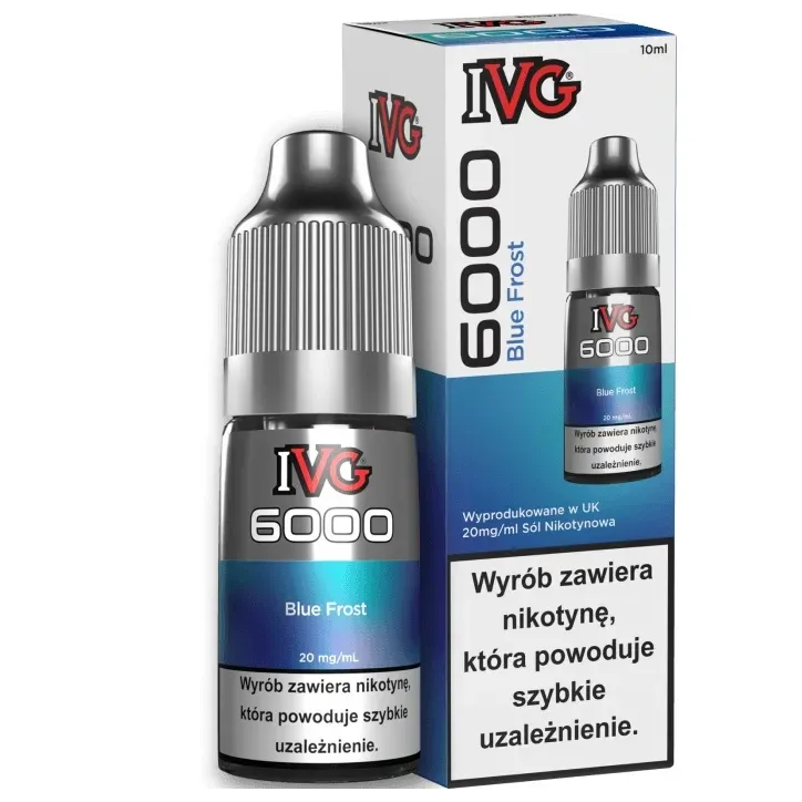 Liquid IVG 6000 Nicotine Salt 20mg o pojemności 10ml - Blue Frost