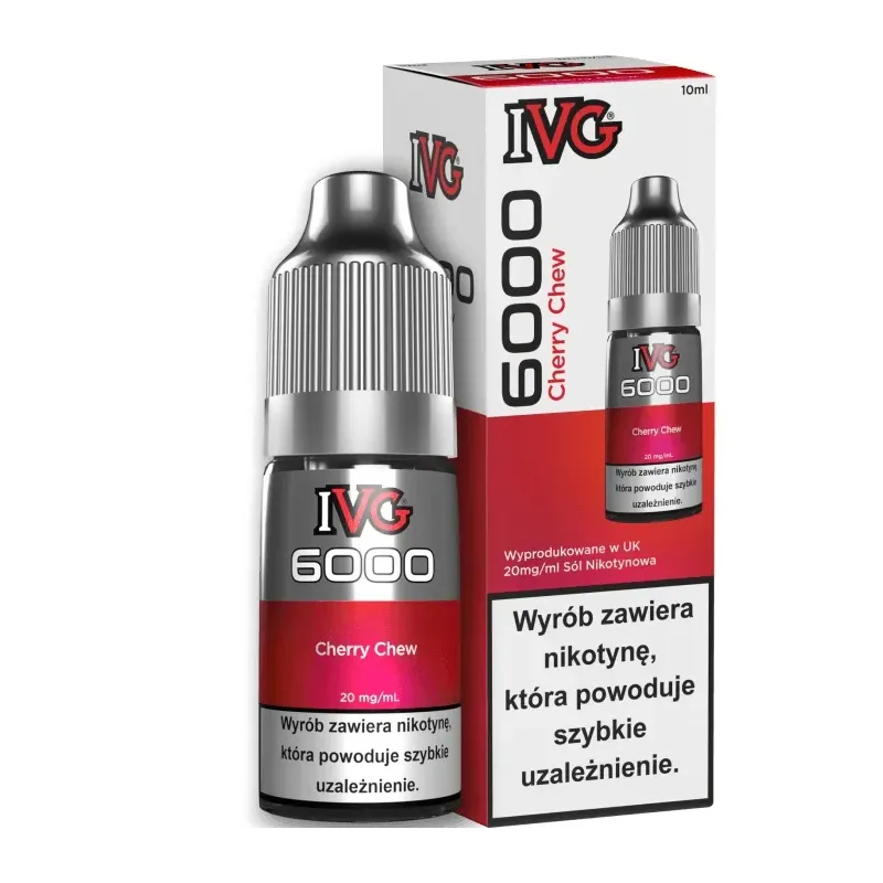 Liquid IVG 6000 Nicotine Salt 20mg / 10ml - Cherry Chew-22