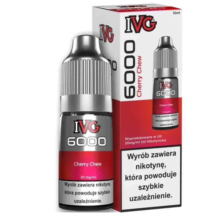 Liquid IVG 6000 Nicotine Salt 20mg w 10ml butelce o smaku Cherry Chew