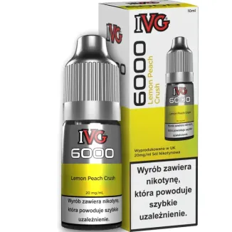 Liquid IVG 6000 Nicotine Salt 20mg / 10ml - Lemon Peach Crush-22