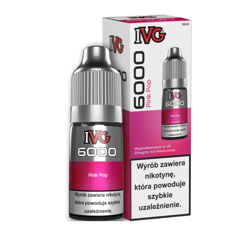 Liquid IVG 6000 Nicotine Salt 20mg / 10ml - Pink Pop-22