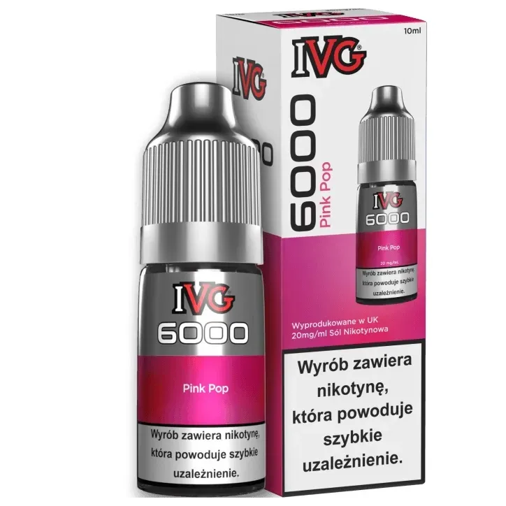 Liquid IVG 6000 Nicotine Salt 20mg o pojemności 10ml - Pink Pop