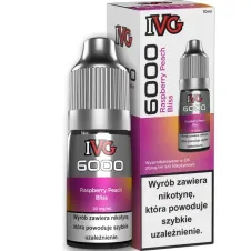 Liquid IVG 6000 Nicotine Salt 20mg / 10ml - Raspberry Peach Bliss-22