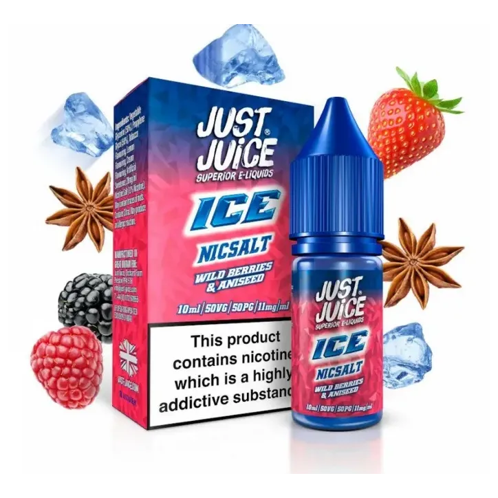 Liquid Just Juice Salt 10ml o smaku dzikich jagód i anyżu z lodem 20mg